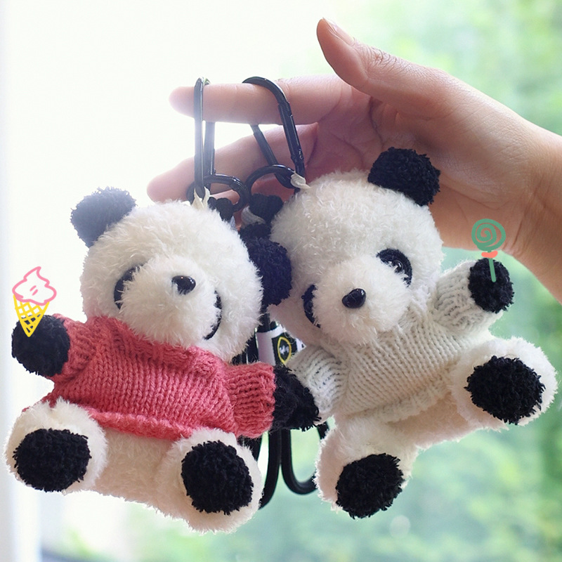 毕业季小熊猫挂件博士帽熊猫玩偶大学毕业典礼活动礼物可设计LOGO