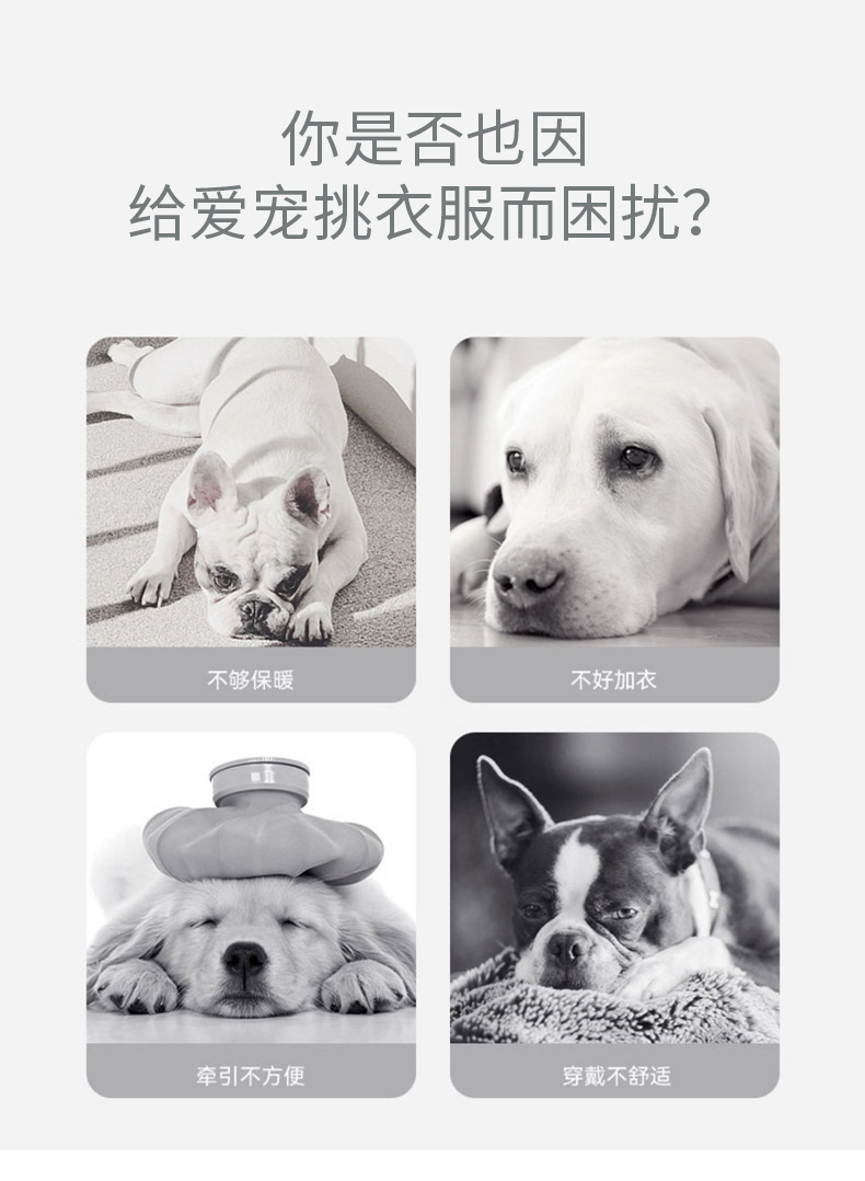 New winter dog cotton-padded jacket, four-legged cotton-padded jacket, waterproof, cold-proof, thickened warm cotton-padded jacket, Corgi Bichon Frise warm cotton-padded jacket pic 2