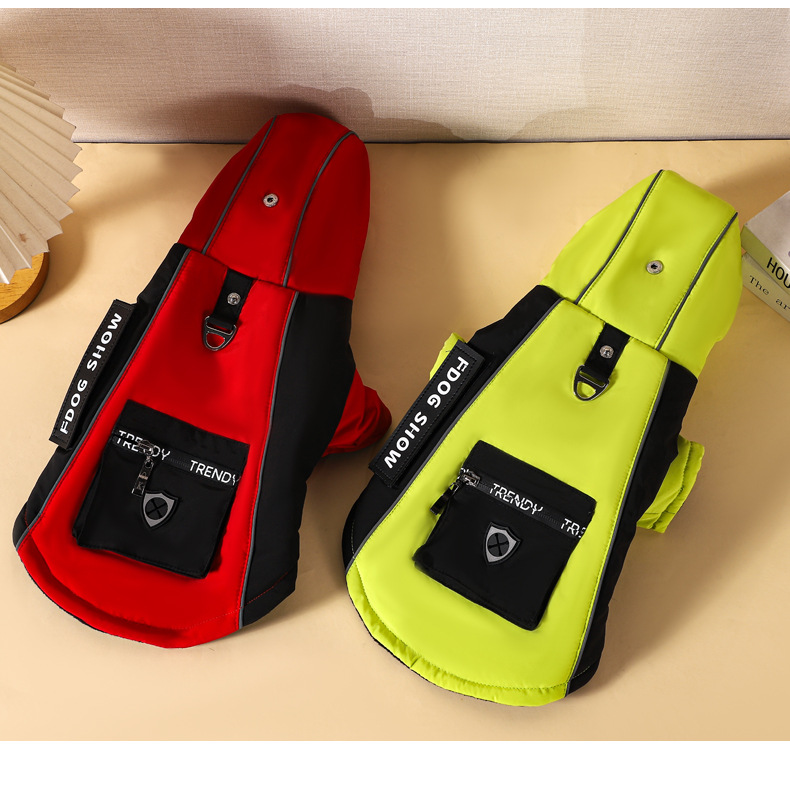 New winter dog cotton-padded jacket, four-legged cotton-padded jacket, waterproof, cold-proof, thickened warm cotton-padded jacket, Corgi Bichon Frise warm cotton-padded jacket pic 11