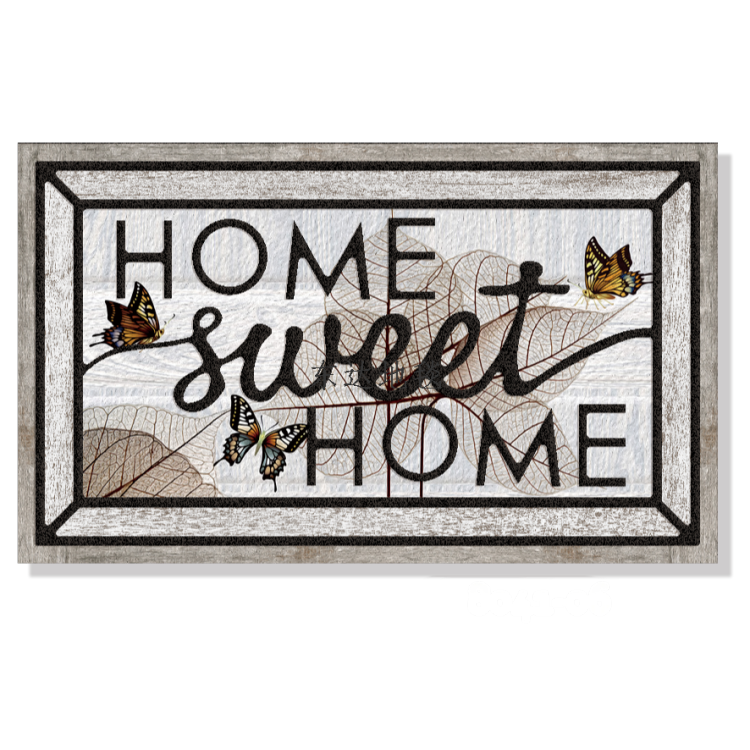 Printed anti-slip foot MATS, rubber flocked floor MATS, entrance door MATS Item Picture