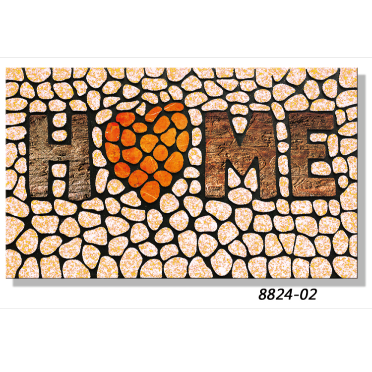 Printed HOME Series Pineapple patterned anti-slip floor MATS and door MATS for entering and leaving the house