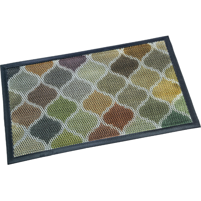Elastic King silk loop printed entrance door floor mat, hotel, shopping mall, company entrance outdoor anti-slip elastic carpet Application Scenario
