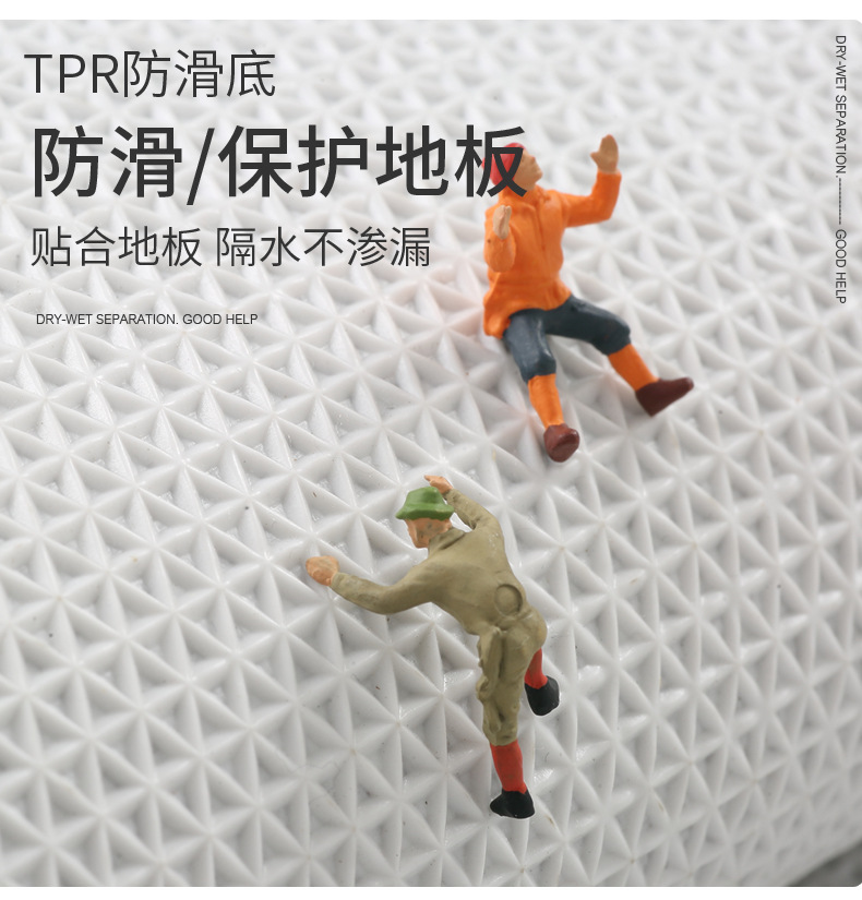 Factory direct sales of thickened bathroom floor MATS, household bathroom absorbent foot MATS, bedroom toilet door anti-slip MATS and carpets pic 7