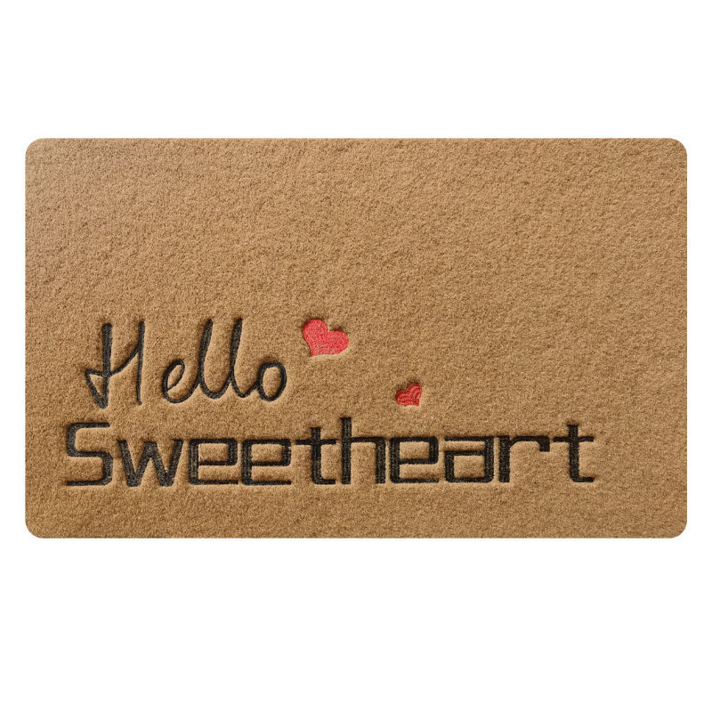 Factory direct sales of cross-border imitation coconut palm floor MATS, entrance hall door MATS, mud removal, dust removal, water-absorbing and anti-slip foot MATS Application Scenario