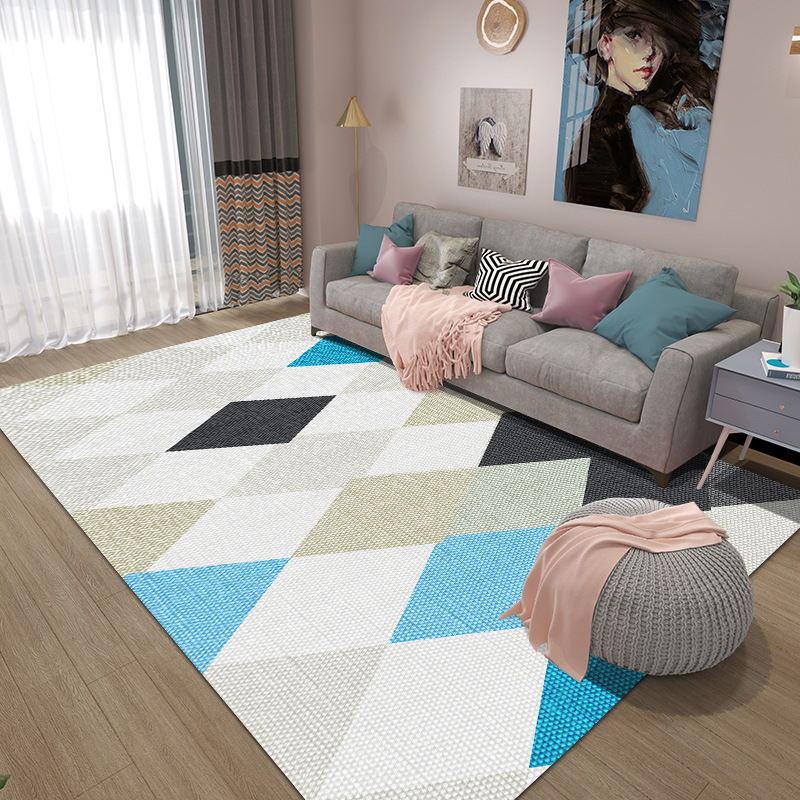 Wholesale of Nordic entrance bedroom, home printed living room carpets, modern geometric sofas, coffee tables and blankets from the manufacturer Item Picture