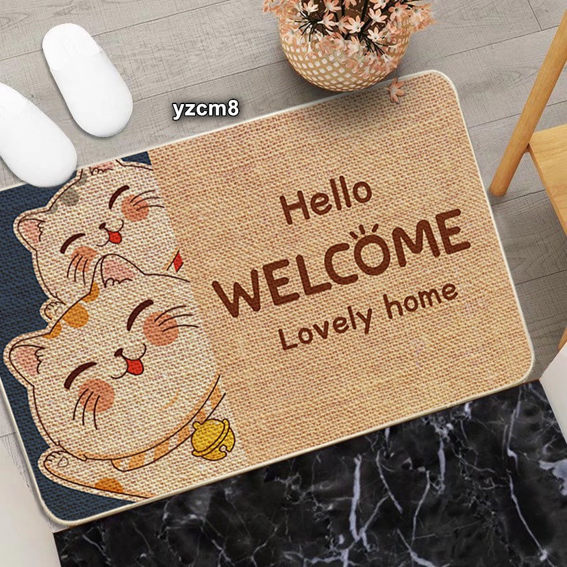 仿亚麻地垫防滑门垫地毯入门浴室垫mat bathmat door mats详情8