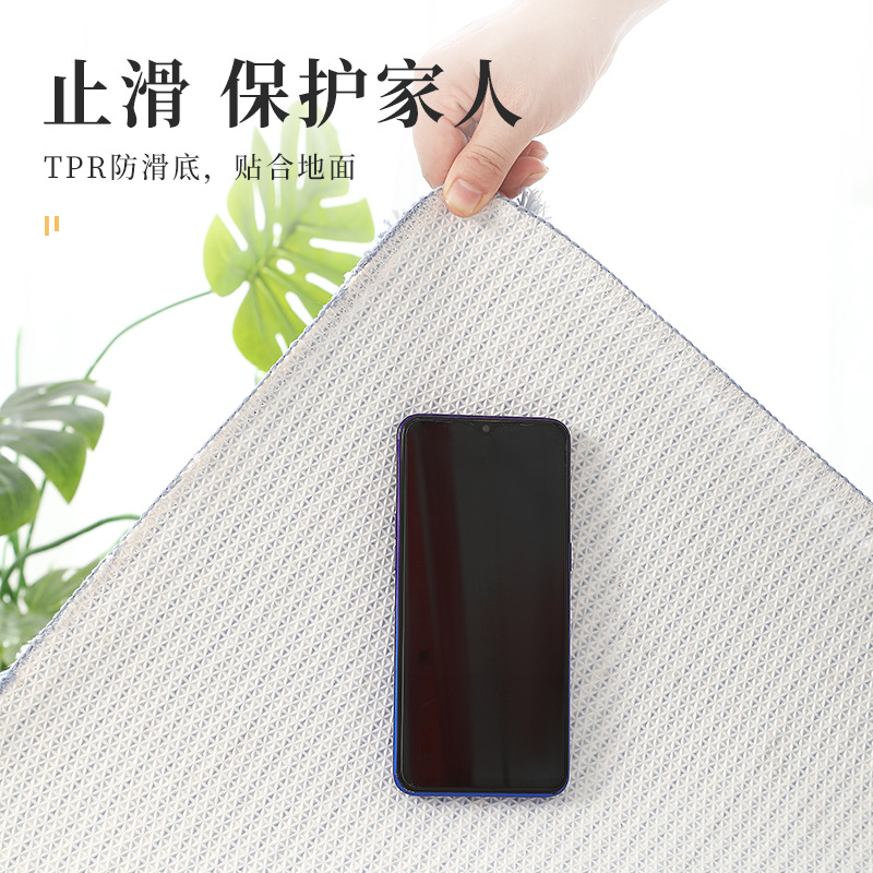 Thickened bathroom, toilet, toilet, bedroom, entrance door absorbent and anti-slip foot mat, home gradient mat set Specification image