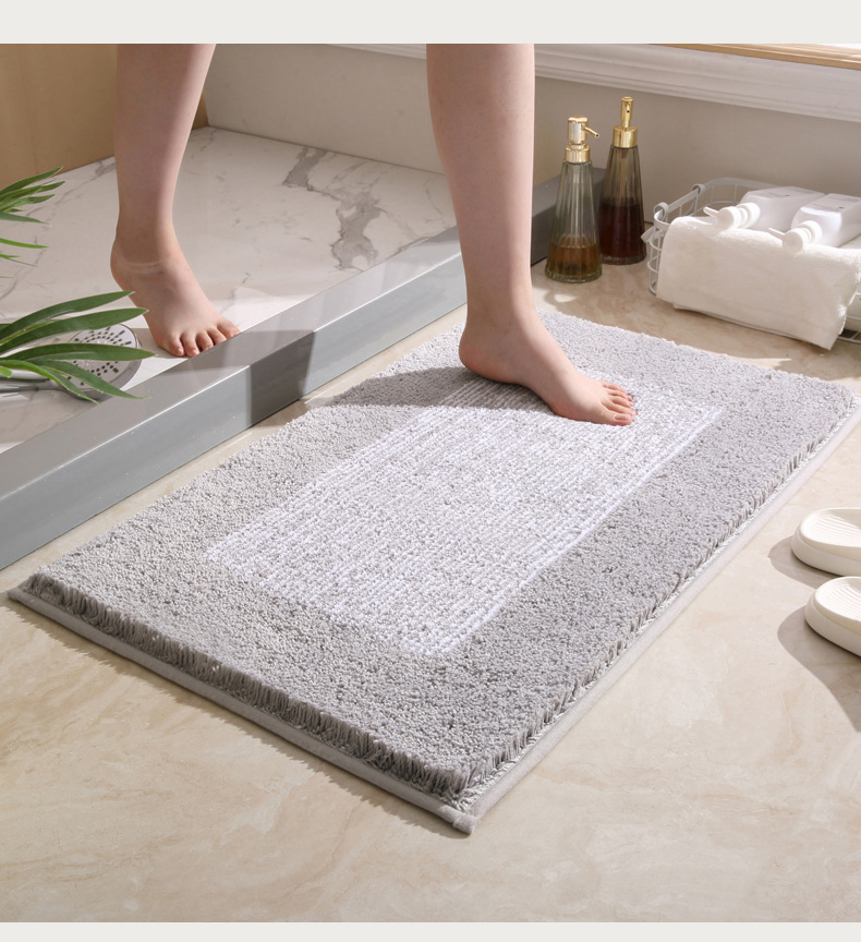 Factory direct sales of thickened bathroom floor MATS, household bathroom absorbent foot MATS, bedroom toilet door anti-slip MATS and carpets pic 10