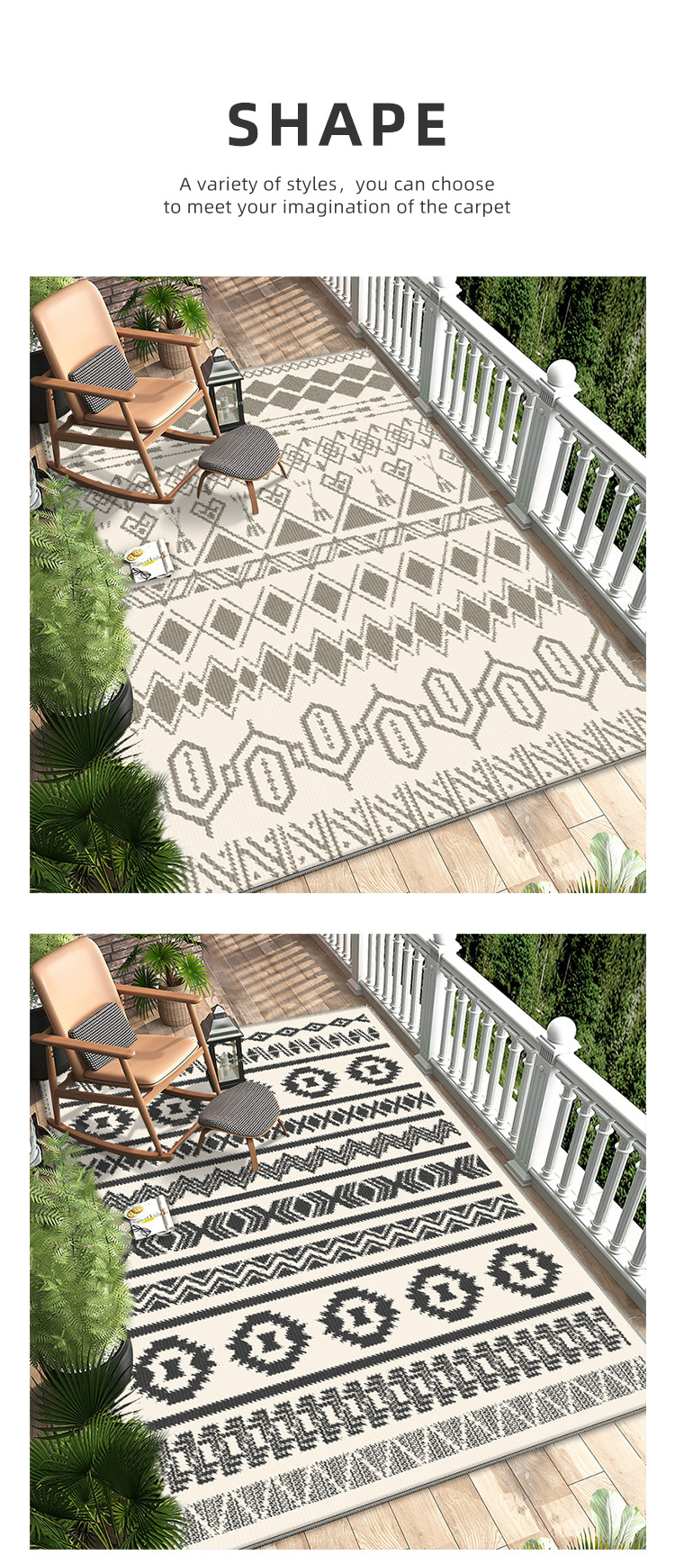 摩洛哥水晶绒地毯波西米亚风客厅地毯酒店民宿大面积满铺地毯地垫详情2