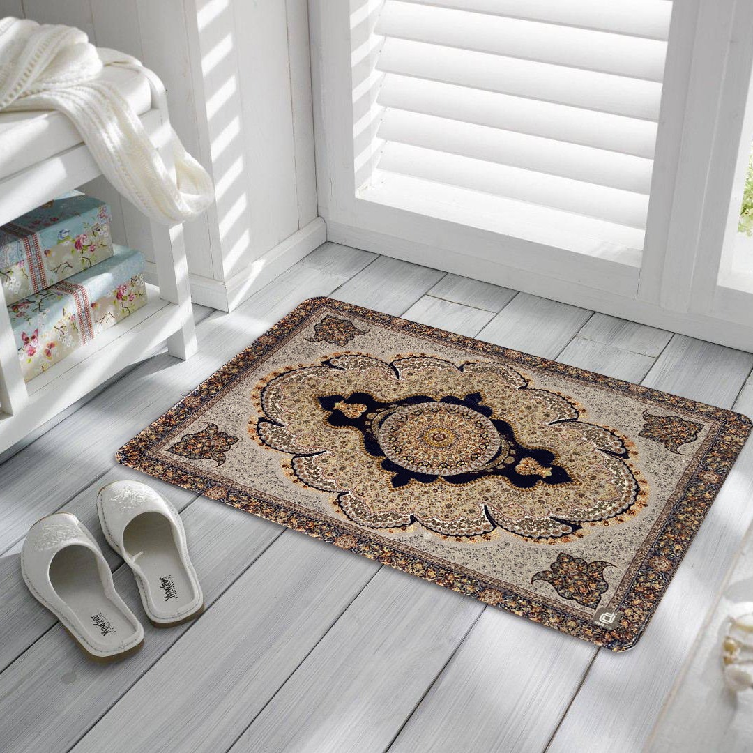 High-end light luxury European-style crystal velvet printed carpet, living room, bedroom, study, makeup table, floor mat, water-absorbing and anti-slip carpet
