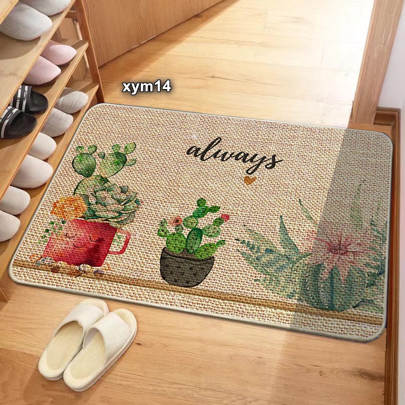 亚麻地垫防滑门垫地毯入门浴室垫mat bathmat door mats foolmats