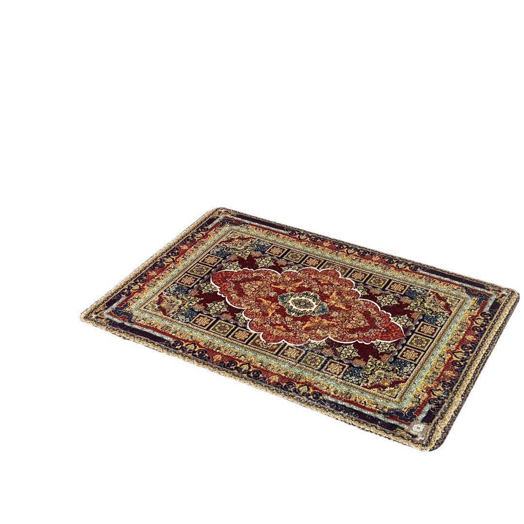 High-end light luxury European-style crystal velvet printed carpet, living room, bedroom, study, makeup table, floor mat, water-absorbing and anti-slip carpet Application Scenario