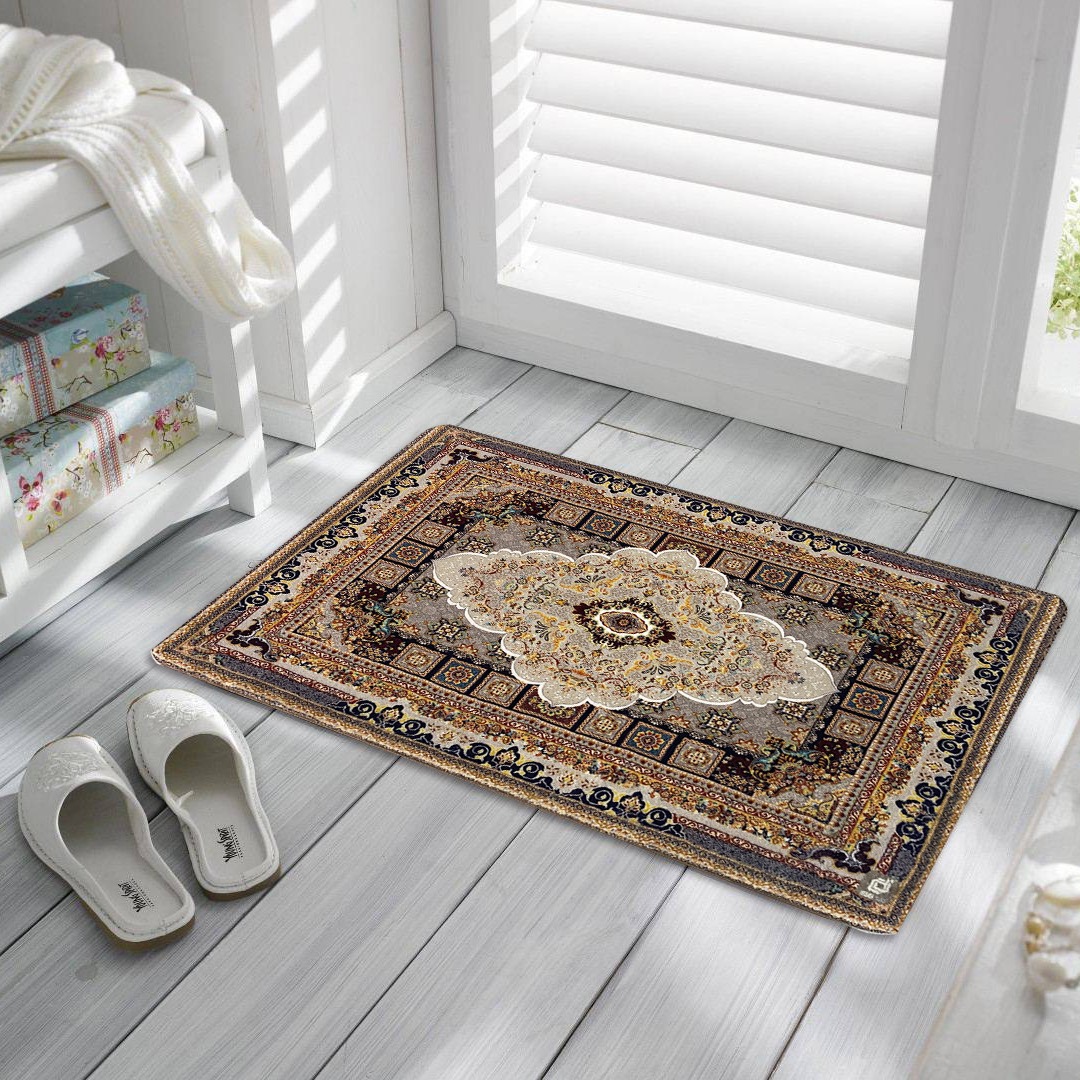 High-end light luxury European-style crystal velvet printed carpet, living room, bedroom, study, makeup table, floor mat, water-absorbing and anti-slip carpet Item Picture