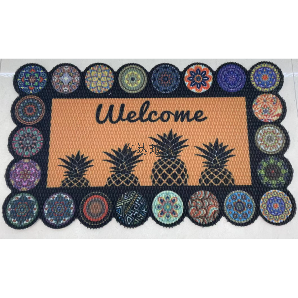 The printed floor MATS are wear-resistant and anti-mud and sand. The floor MATS are anti-slip, wear-resistant, dirt-resistant and easy to clean Item Picture