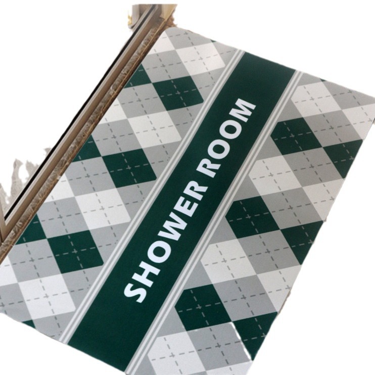 Diatom mud water-absorbing foot MATS, floor MATS, quick-drying bathroom MATS, anti-slip MATS at the bathroom door, toilet floor MATS, bathroom Application Scenario