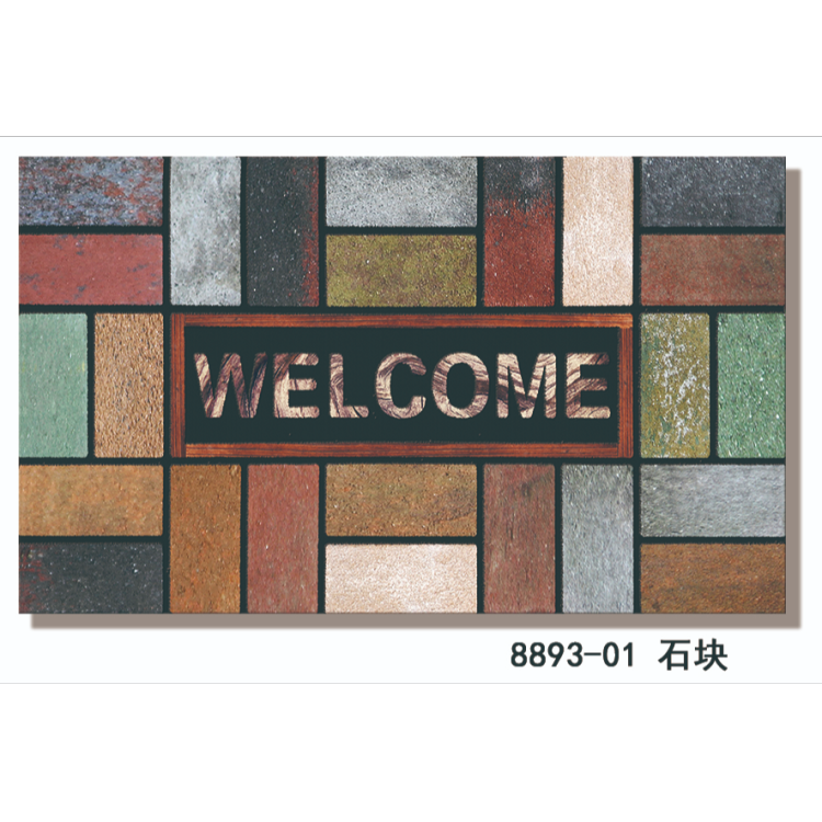 Pineapple print WELCOME anti-slip floor MATS, door MATS for entering and leaving the house Application Scenario