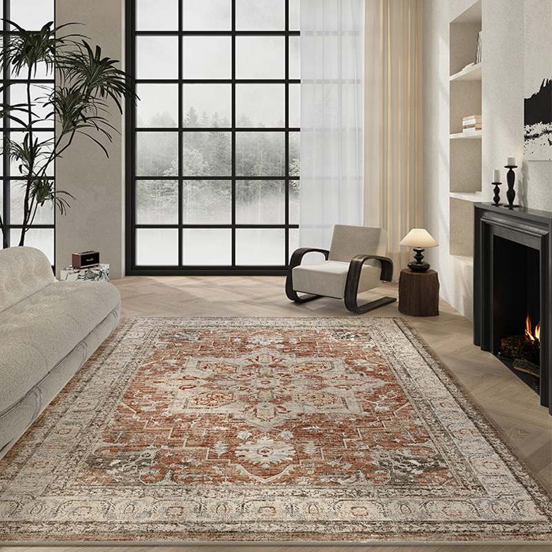 Amazon's retro Persian high-end living room carpet 2024 new home living room coffee table carpet designer floor mat Specification image