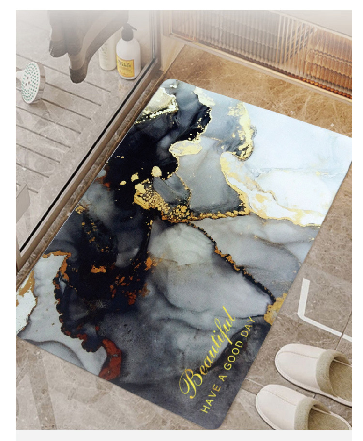 硅藻泥吸水脚垫地垫卫生间速干浴室门口防滑垫厕所地垫子卫浴详情7