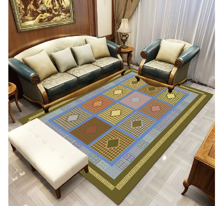 现代简约地毯金钻绒绒高清印花地毯客厅吸水防滑地垫沙发茶几地毯详情4