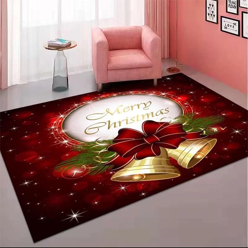 Cross-border wholesale Christmas carpets, bedroom and living room festive decorations, Nordic-style rooms, bedside coffee tables, sofas, door MATS Specification image