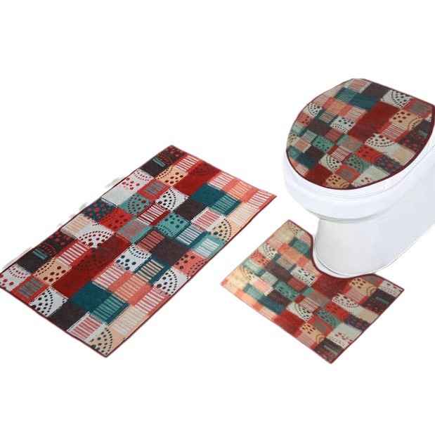 Modern and simple European-style carpet, gold diamond velvet absorbent carpet, anti-oil and anti-slip floor mat for living room, bedroom and kitchen Application Scenario