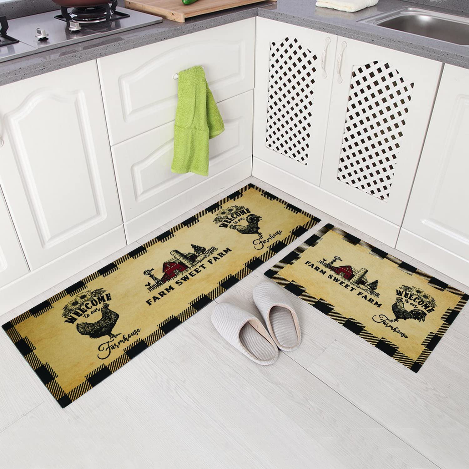 Wholesale of cross-border modern and simple decorative kitchen floor MATS, entrance hall floor MATS, festival floor MATS, and entrance door floor MATS