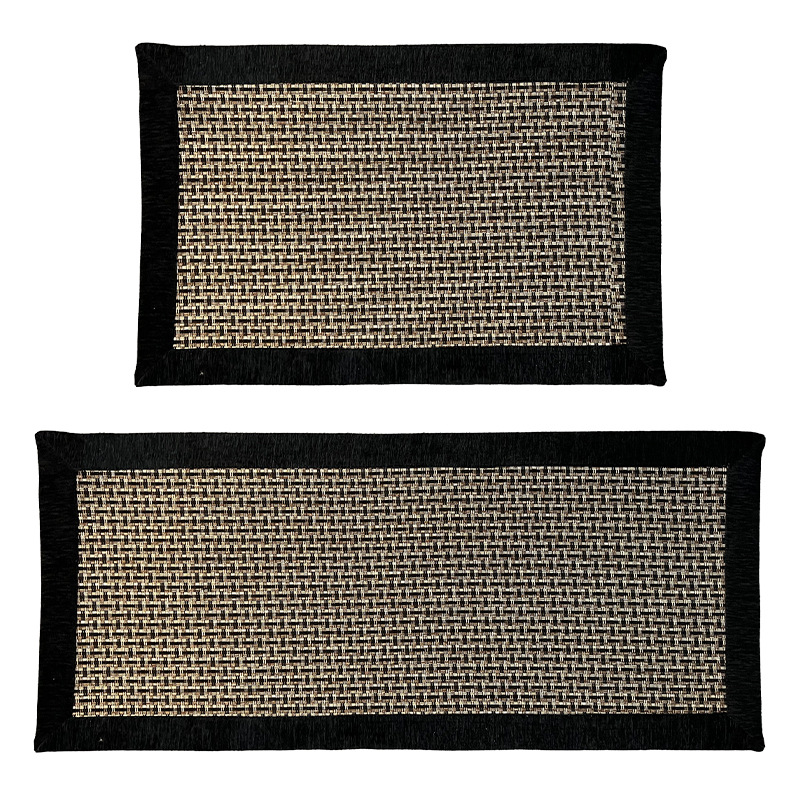 Amazon linen kitchen MATS, long anti-slip floor MATS, cross-border entrance door MATS, household carpets wholesale, large edge banding Item Picture
