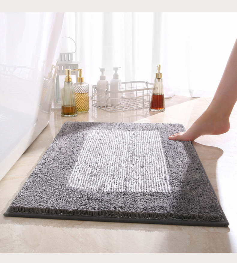 Factory direct sales of thickened bathroom floor MATS, household bathroom absorbent foot MATS, bedroom toilet door anti-slip MATS and carpets pic 16