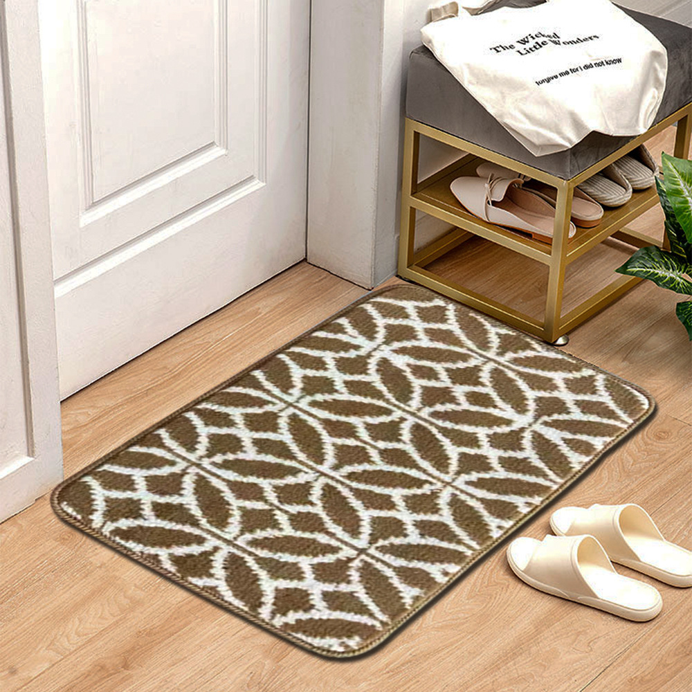 Polypropylene tufted anti-slip and dust-proof door MATS, bathroom floor MATS, household anti-slip door floor MATS, kitchen technology anti-slip details Picture
