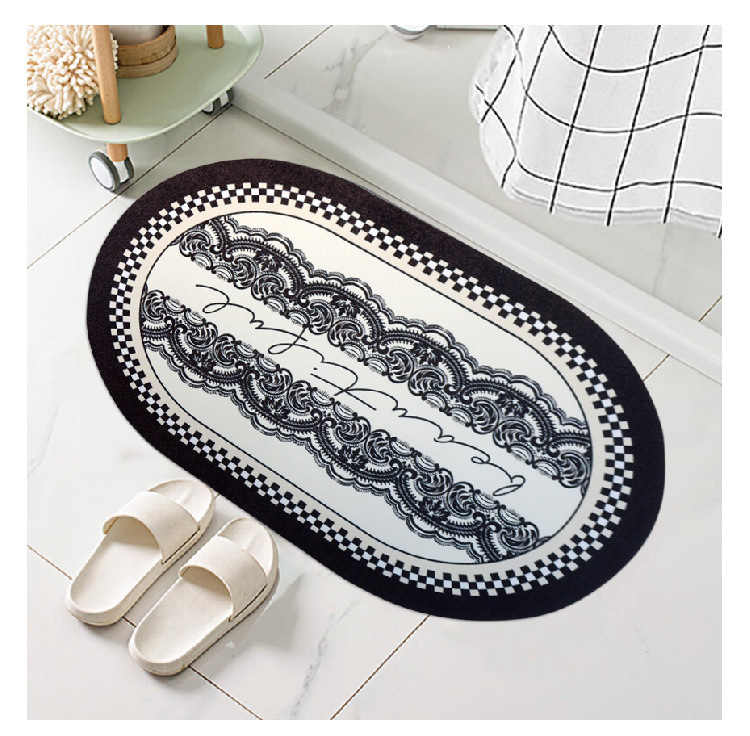 Nordic entrance door mat, leather washable and non-washable mat, door entry foot mat, household door mat, dirt-resistant carpet mat pic 3