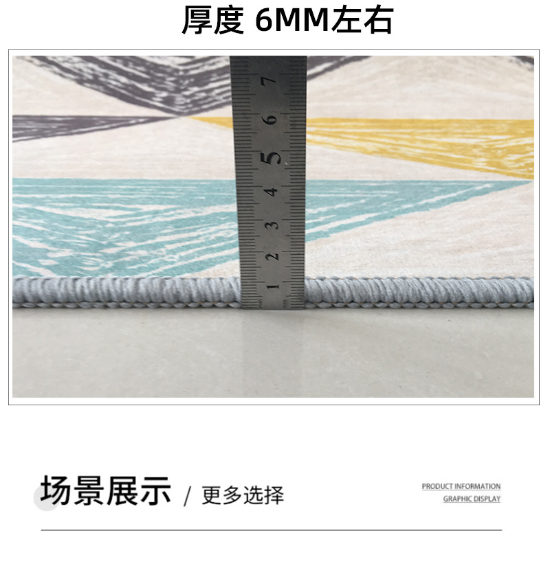 欧式地毯客厅茶几地垫卧室床边复古美式轻奢沙发榻榻米家用地毯详情4