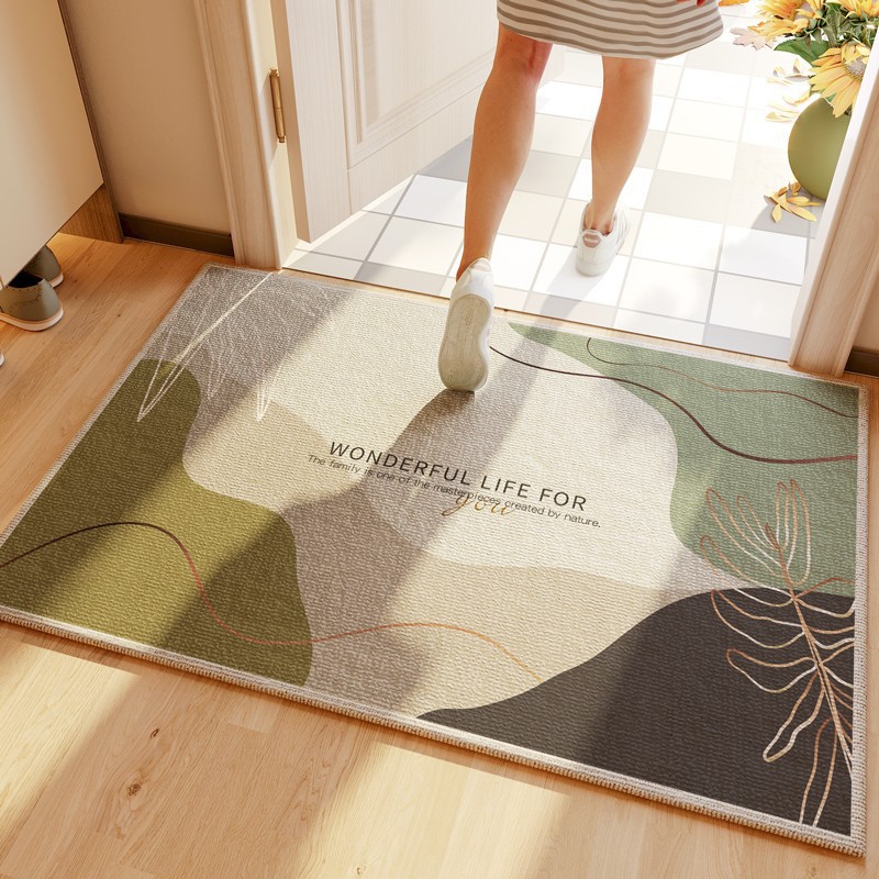 入户门地垫高级感可擦免洗进门圈绒脚垫门口耐脏可裁剪防滑地毯详情6