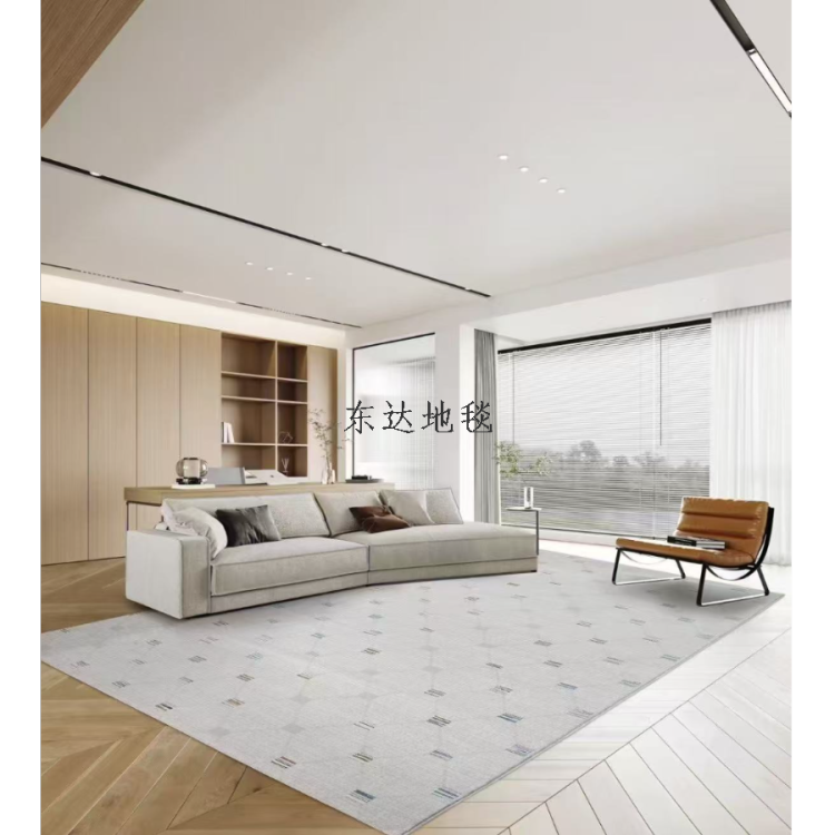 The gilded series of simple line woven carpets are suitable for luxurious, high-end, classic and modern styles in living rooms and bedrooms