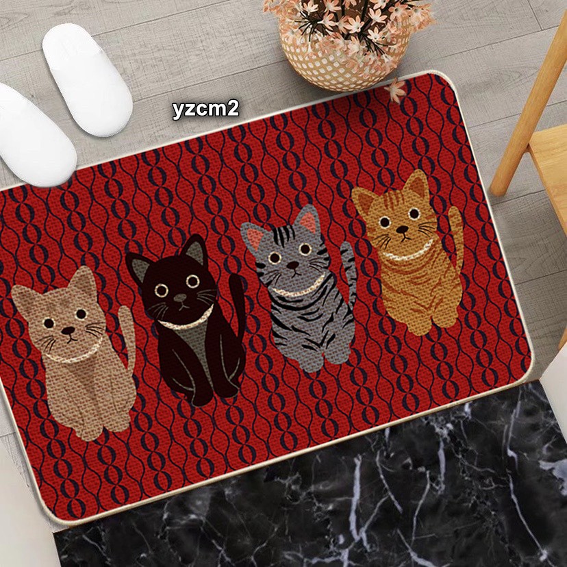 仿亚麻地垫防滑门垫地毯入门浴室垫mat bathmat door mats