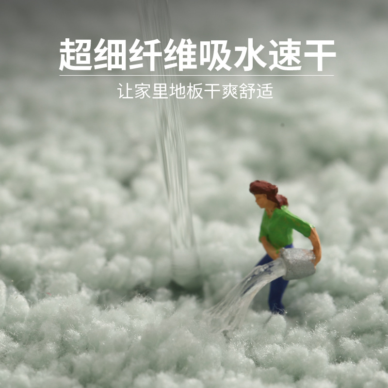 Customized water-absorbing floor MATS for bathrooms, anti-slip foot MATS at the entrance of toilets and washrooms, and bathroom carpets