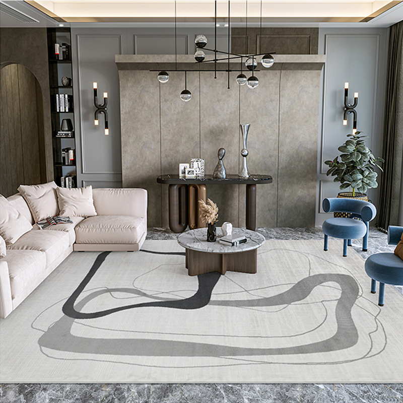 2025 New home sofa, coffee table, carpet, trendy, fashionable and high-end carpet, anti-slip and absorbent carpet for living room and bedroom Specification image