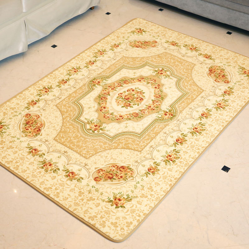 Factory direct sales of European-style, country-style, simple and modern carpets. Full carpet for living room, coffee table, floor mat, sofa, bedside and foot mat details Picture