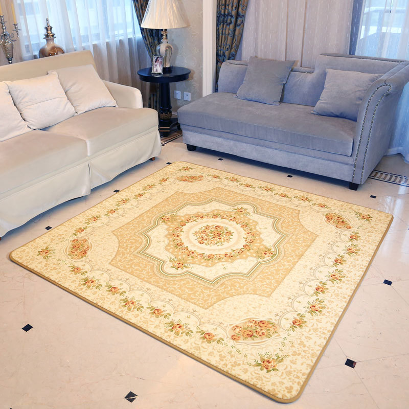 Factory direct sales of European-style, country-style, simple and modern carpets. Full carpet for living room, coffee table, floor mat, sofa, bedside and foot mat Specification image