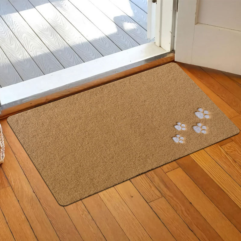 Factory direct sales of cross-border imitation coconut palm floor MATS, entrance hall door MATS, mud removal, dust removal, water-absorbing and anti-slip foot MATS Item Picture