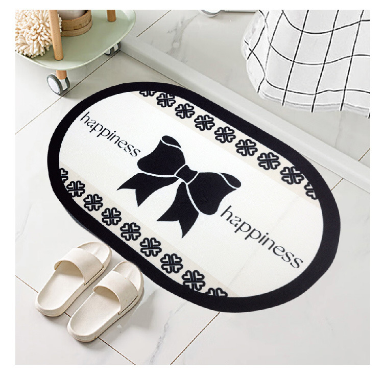 Nordic entrance door mat, leather washable and non-washable mat, door entry foot mat, household door mat, dirt-resistant carpet mat pic 4