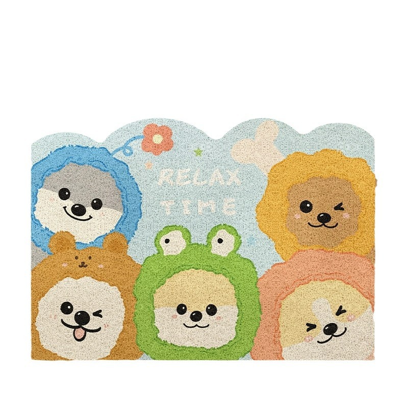 Entrance door floor mat, dirt-resistant door entrance silk circle foot mat, maintenance-free foyer, high-end 2024 outdoor washable mat Application Scenario