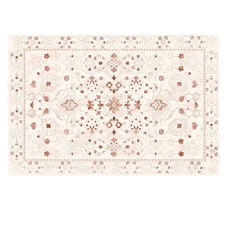 American Persian living room carpet 2024 new style, bedroom bedside carpet, waterproof, no-wash and washable, cream-style floor mat for home use Application Scenario