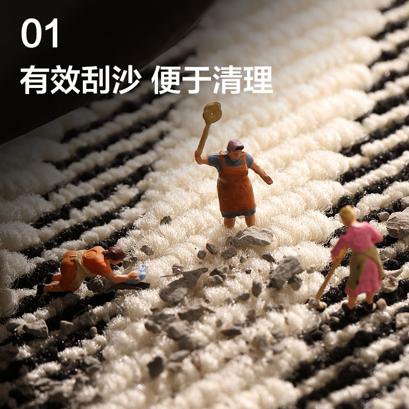 新款侘寂风进门地垫入户门脚垫家用玄关门口防滑耐磨耐脏入门地毯