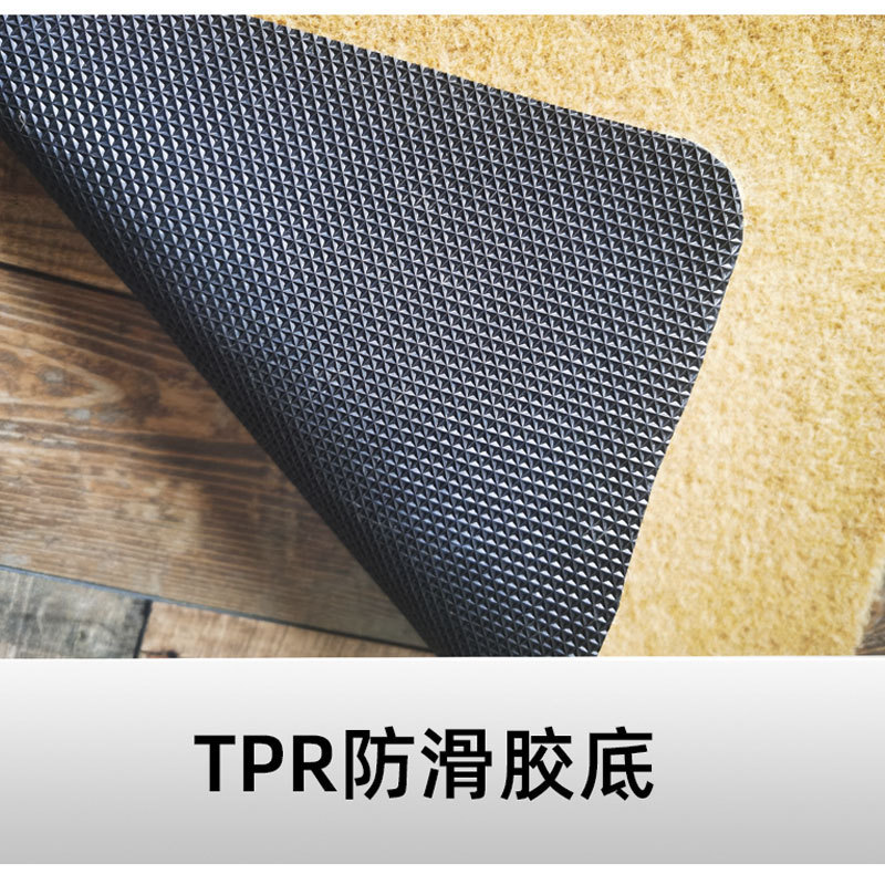 Factory direct sales of cross-border imitation coconut palm floor MATS, entrance hall door MATS, mud removal, dust removal, water-absorbing and anti-slip foot MATS details Picture