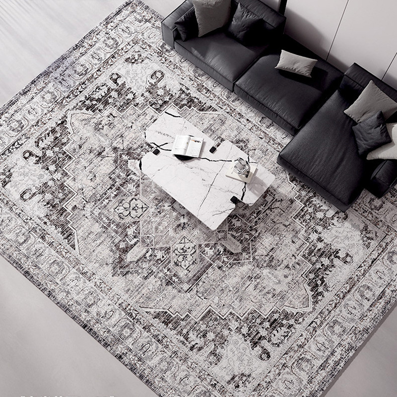 Amazon's retro Persian high-end living room carpet 2024 new home living room coffee table carpet designer floor mat details Picture