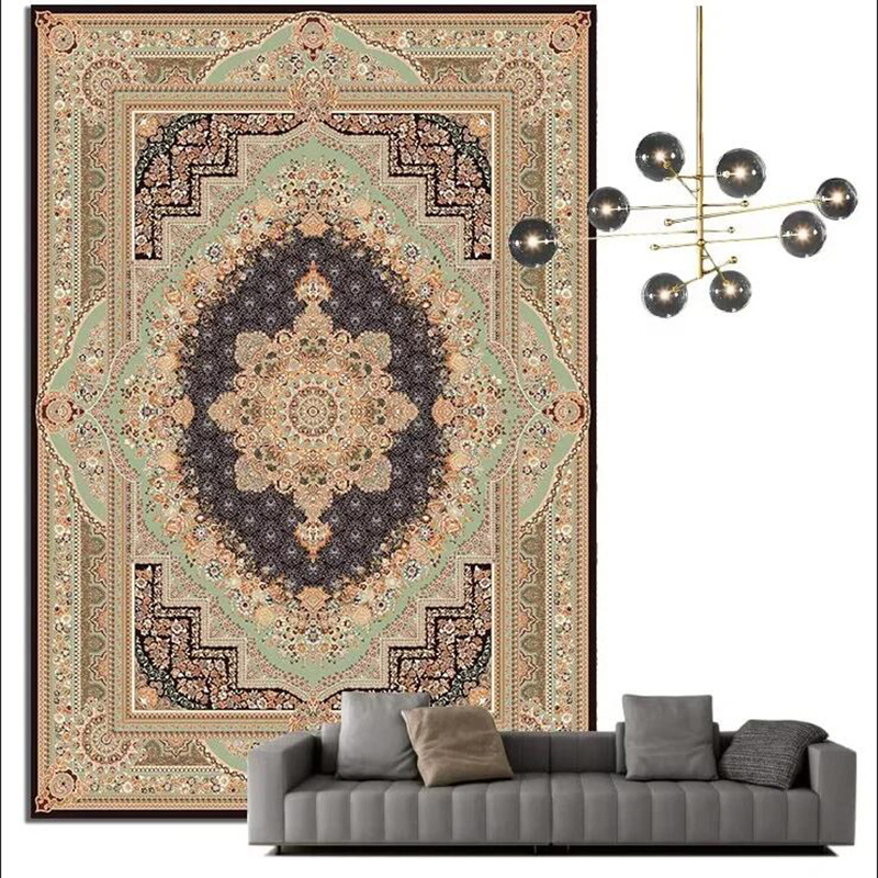 Iranian and Turkish retro carpets, European-style living room, Persian prayer carpets, bedroom sofa, coffee table, ethnic-style floor MATS Specification image