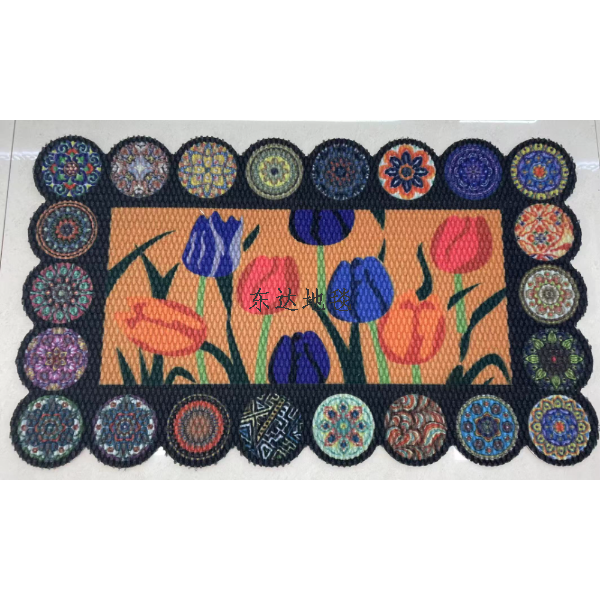 The printed floor MATS are wear-resistant and anti-mud and sand. The floor MATS are anti-slip, wear-resistant, dirt-resistant and easy to clean details Picture