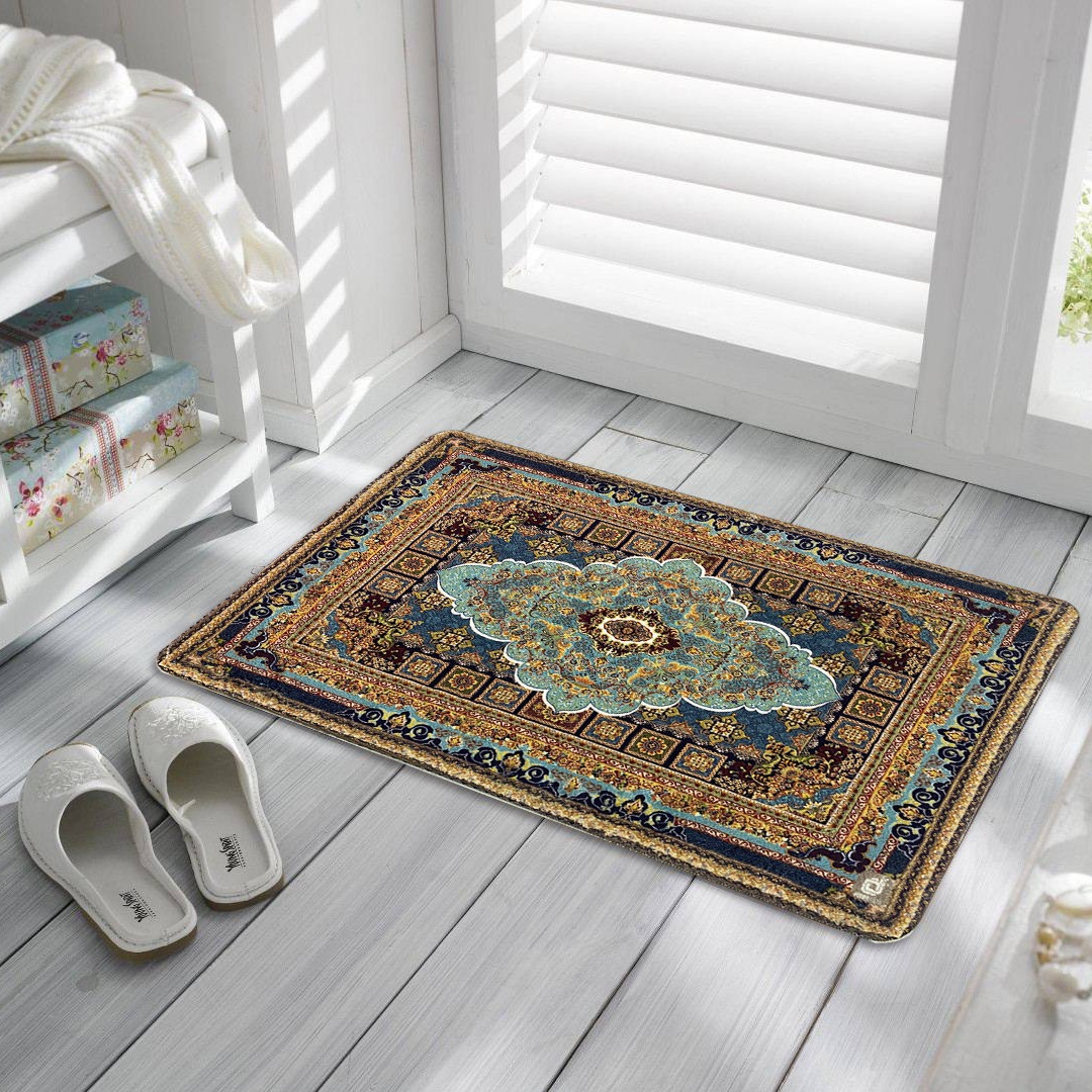 High-end light luxury European-style crystal velvet printed carpet, living room, bedroom, study, makeup table, floor mat, water-absorbing and anti-slip carpet