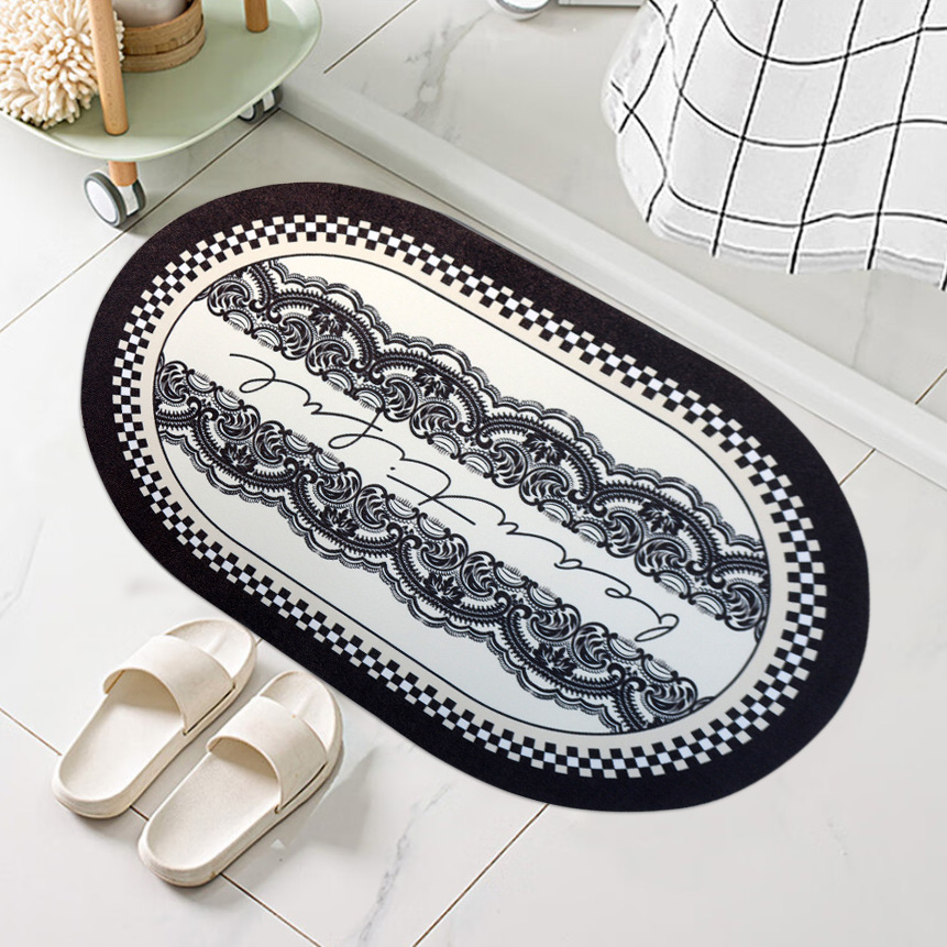 Nordic entrance door mat, leather washable and non-washable mat, door entry foot mat, household door mat, dirt-resistant carpet mat