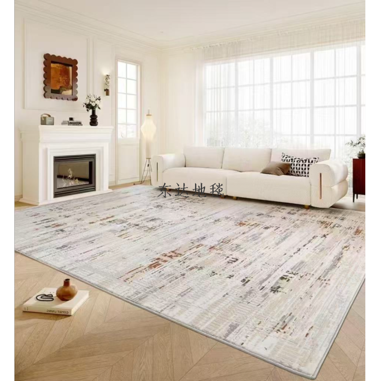 Maillard series carpet for living rooms, new bedroom floor MATS, home washable, light luxury and high-end carpet details Picture